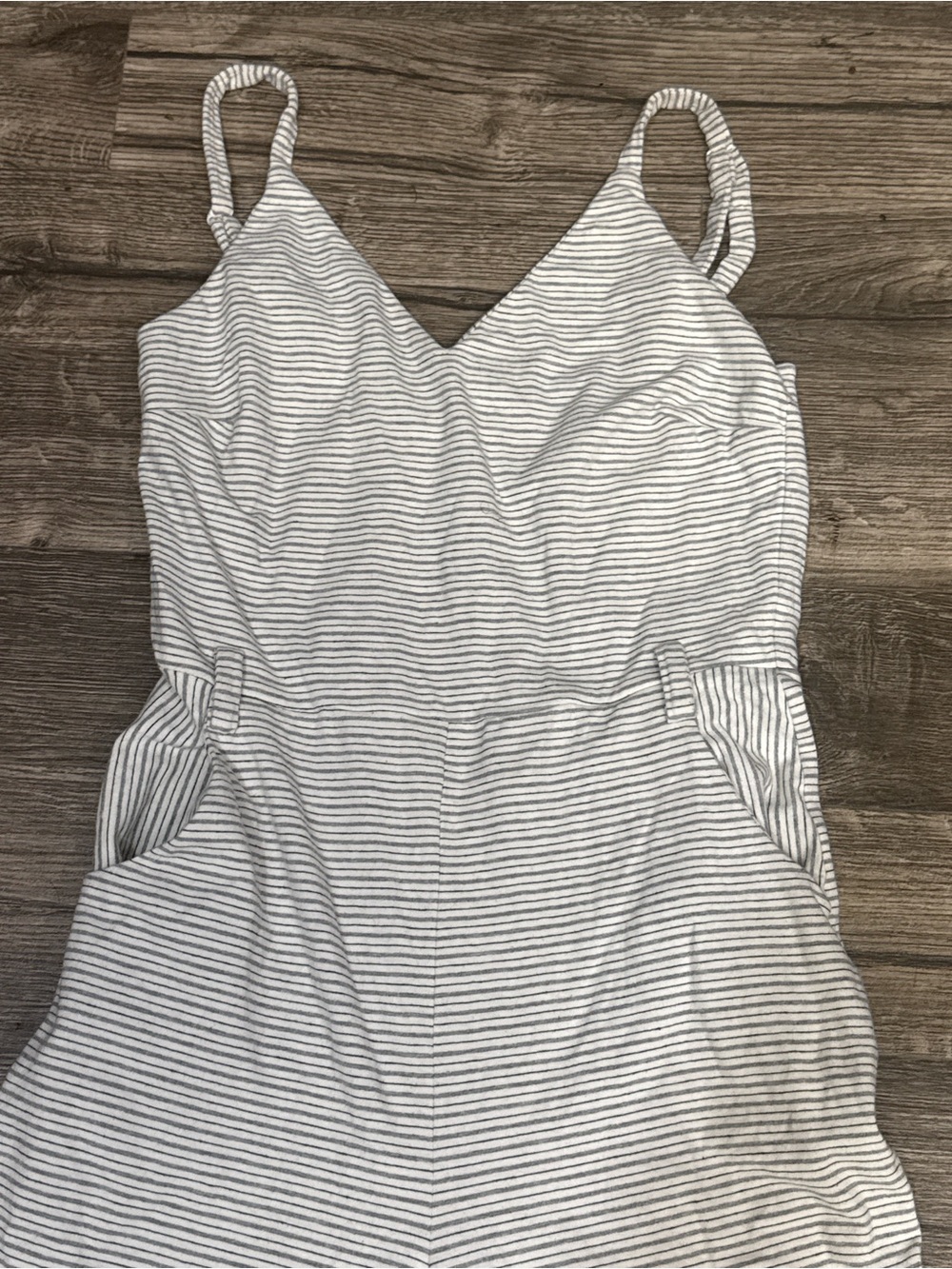 Monteau Los Angeles Striped Wide Leg Jumpsuit Size M - Picture 4 of 6